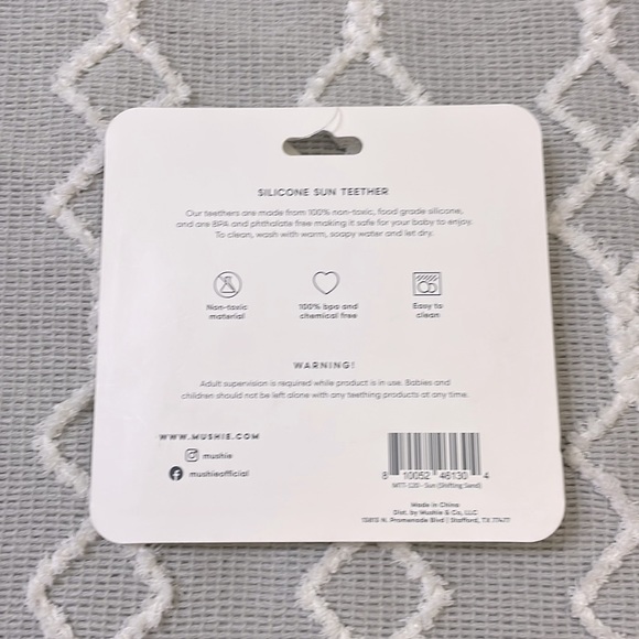 New Boutique Mushie Sun Baby Teether - Picture 2 of 2